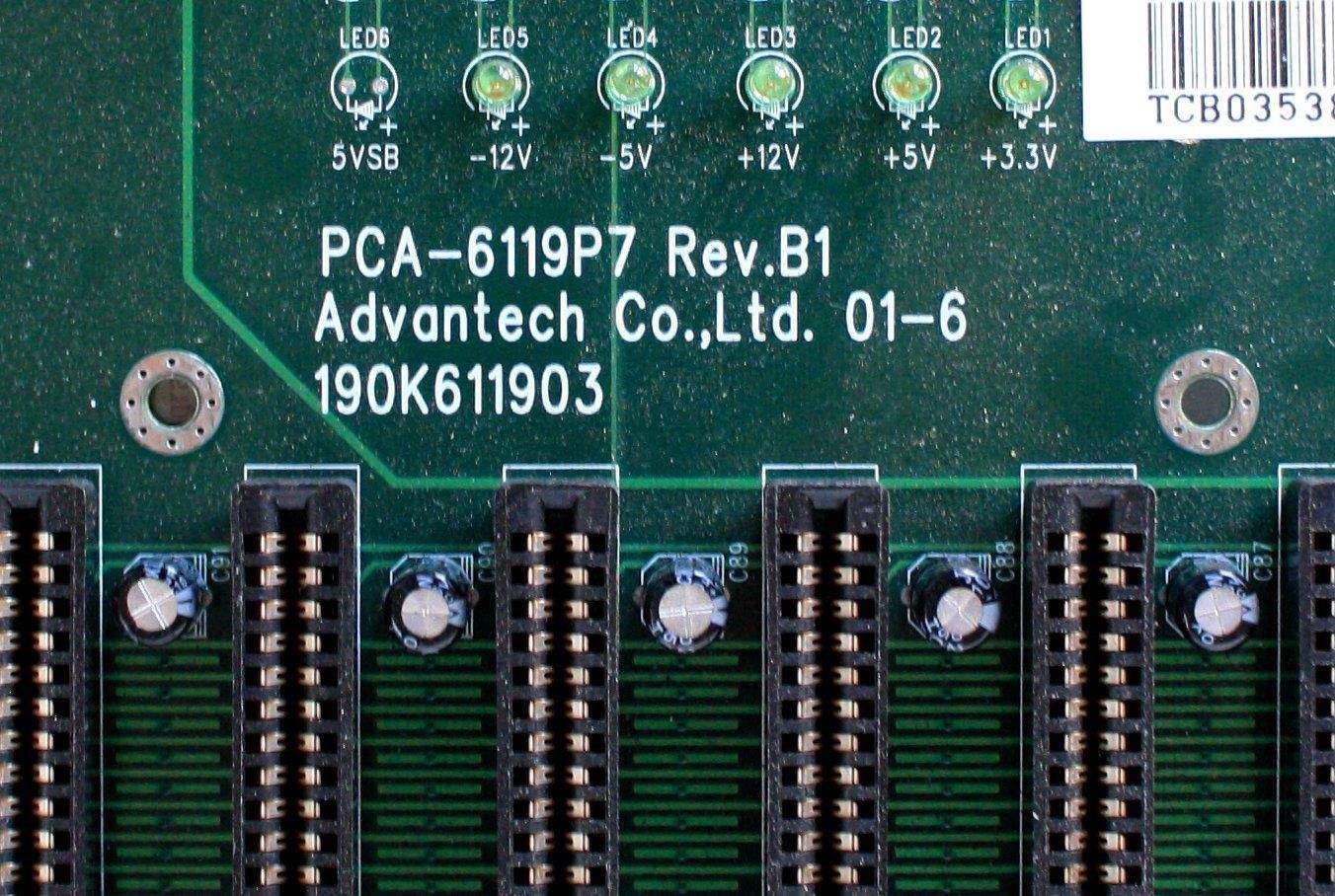 19-SLOT BACKPLANE ( 10ISA,2PICMG/PCI, 7 PCI) REV A1.01