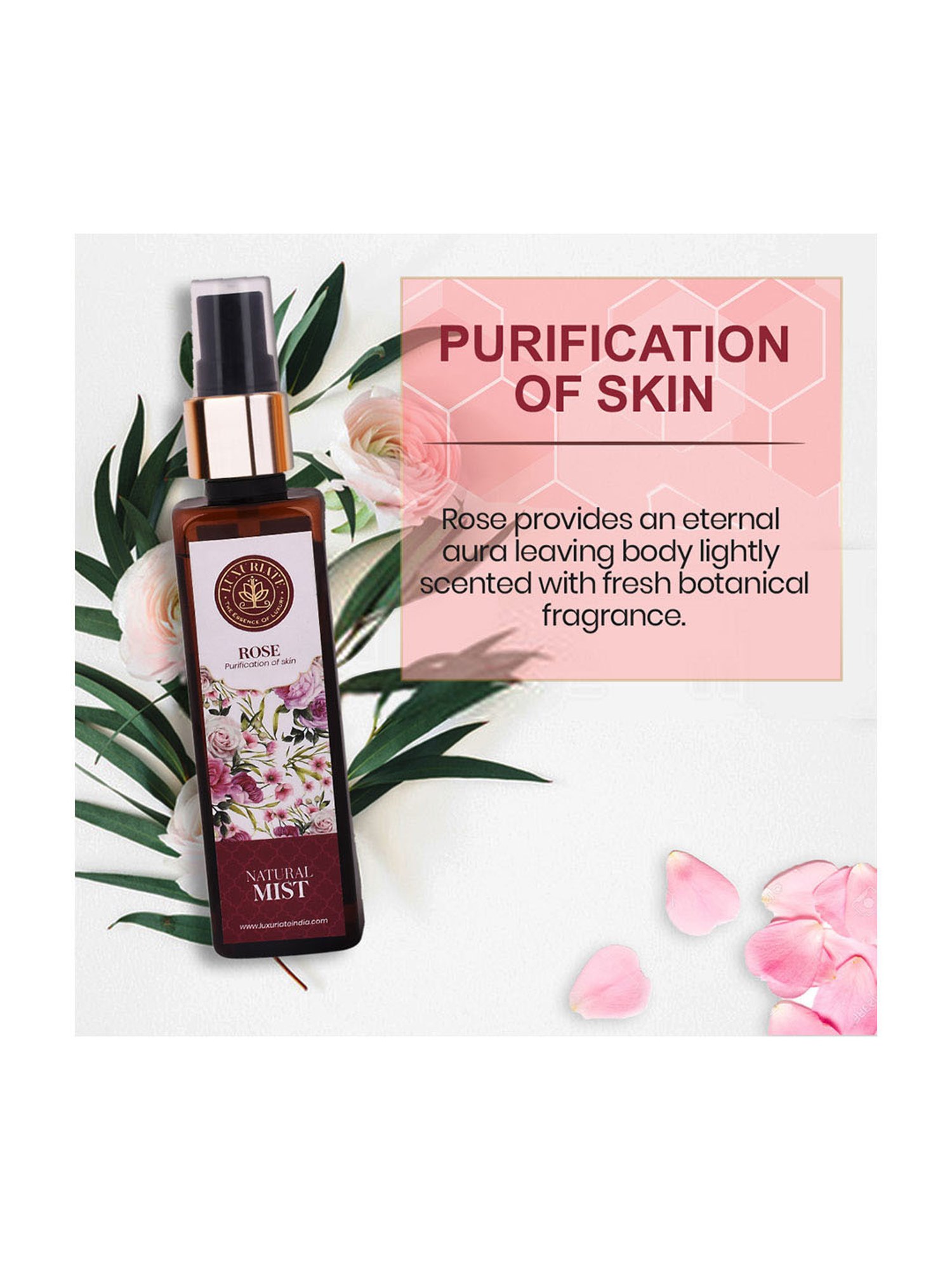 Luxuriate Rose Essence Beauty Soap and Mist Spray Combo