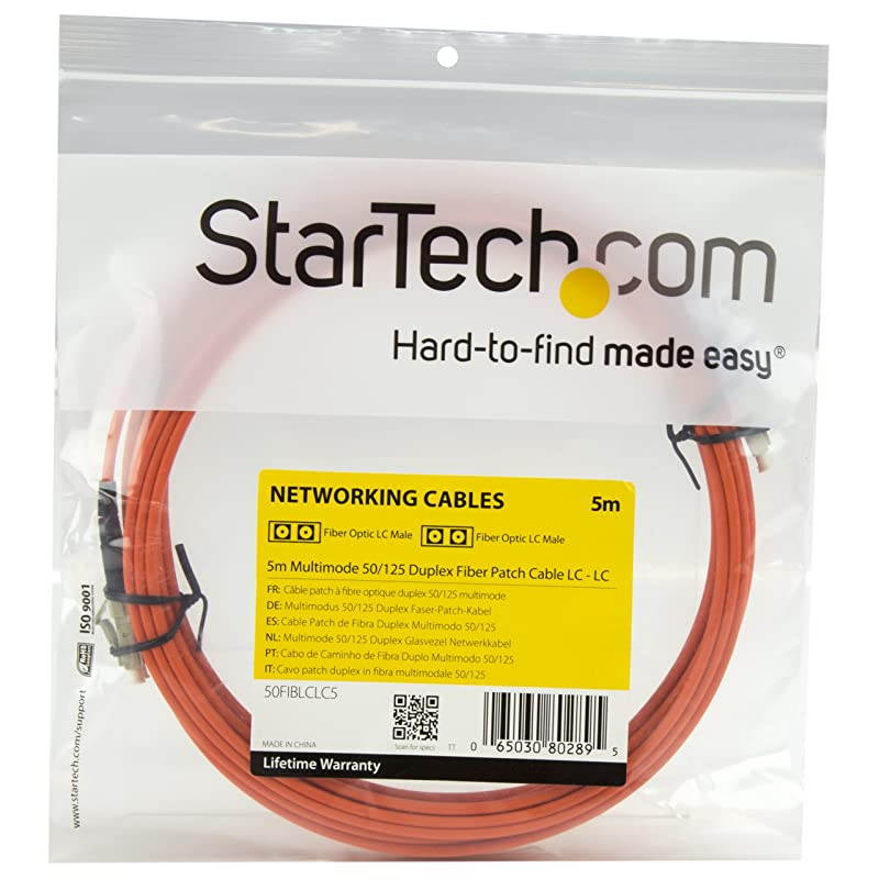 com 5m Fiber Optic Cable Multimode Duplex 50125 LSZH LCLC OM2 LC to LC Fiber Patch Cable