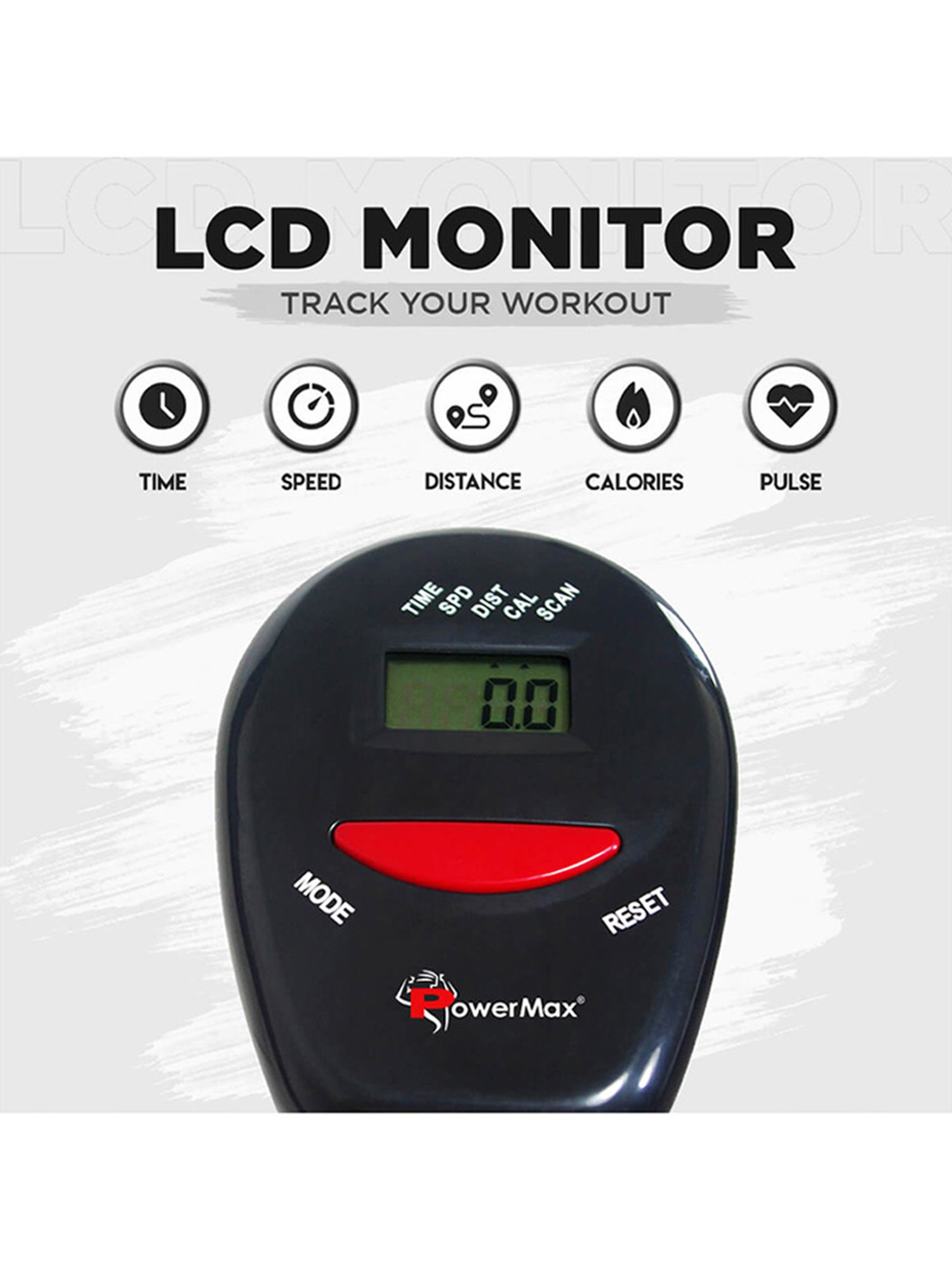 PowerMax Fitness BU-300 Upright Bike (Black)