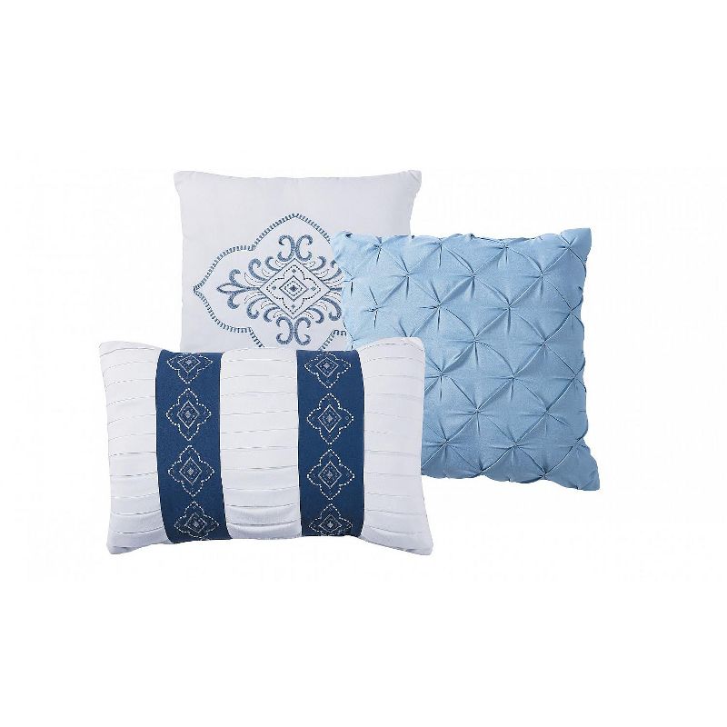 VCNY Home Carmie Embroidered Bed-in-a-Bag Comforter Set - Blue 20 Piece King