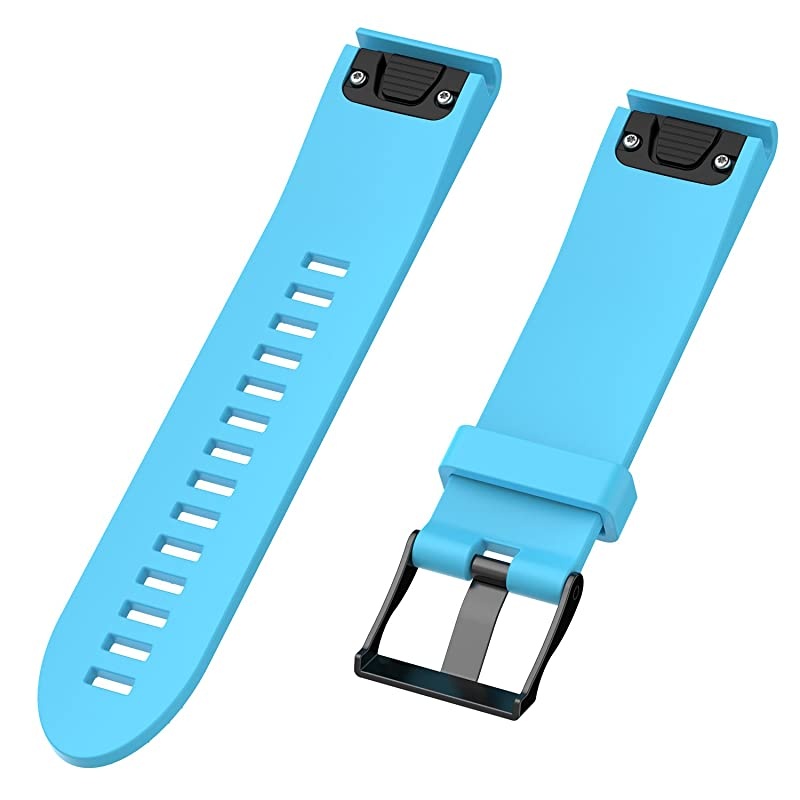 Band for Garmin Fenix 5S / Fenix 6S, Soft Silicone Replacement Watch Band Strap for Garmin Fenix 5S/Fenix 5S Plus/Fenix 6S/Fenix 6S Pro Smart Watch, Fit 5.31 inches-8.46 inches
