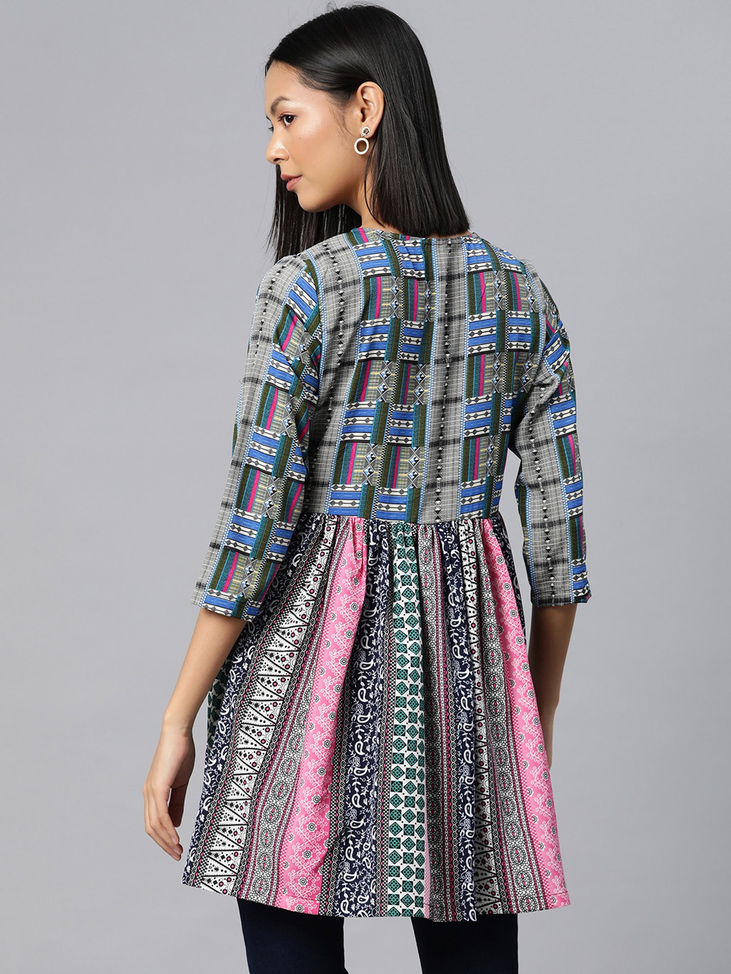 Cottinfab Multicolor Printed Top