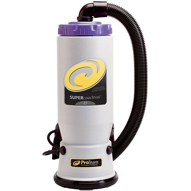 ProTeam 107118 QuarterVac 6 Quart Multifunctional Backpack Vacuum with Telescoping Wand Tool Kit, Various Attachments, and 50 Foot Extension Cord
