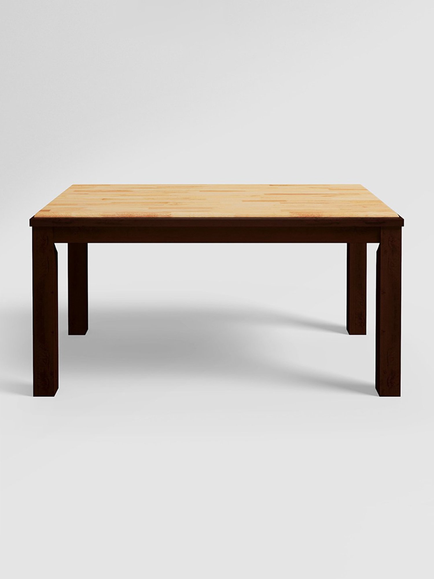 Godrej Interio Swish Brown & Cream Rubber Wood 6 Seater Rectangular Dining Table