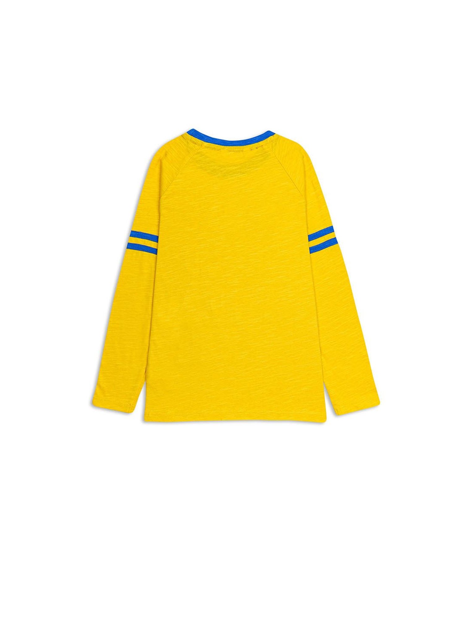 H by Hamleys Boys Yellow Printed Full Sleeves T-Shirt