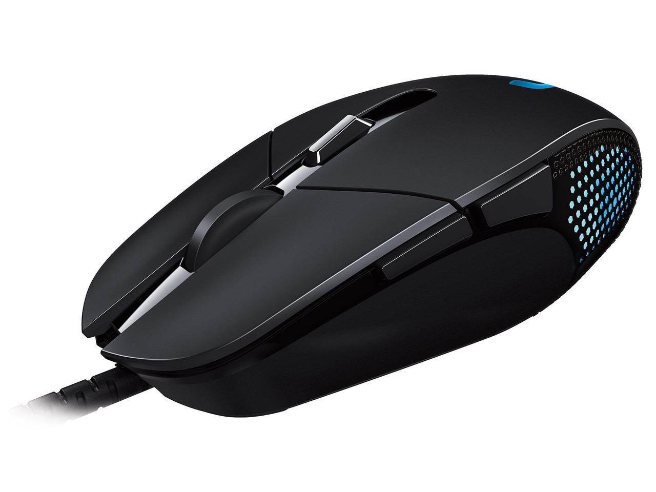 Logitech G302 Daedalus Prime Moba 910-004205 Black 6 Buttons 1 x Wheel USB Wired Delta Zero sensor 4000 dpi Gaming Mouse