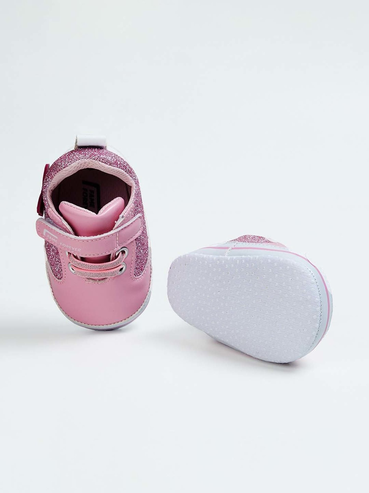 Fame Forever by Lifestyle Kids Pink Velcro Shoes