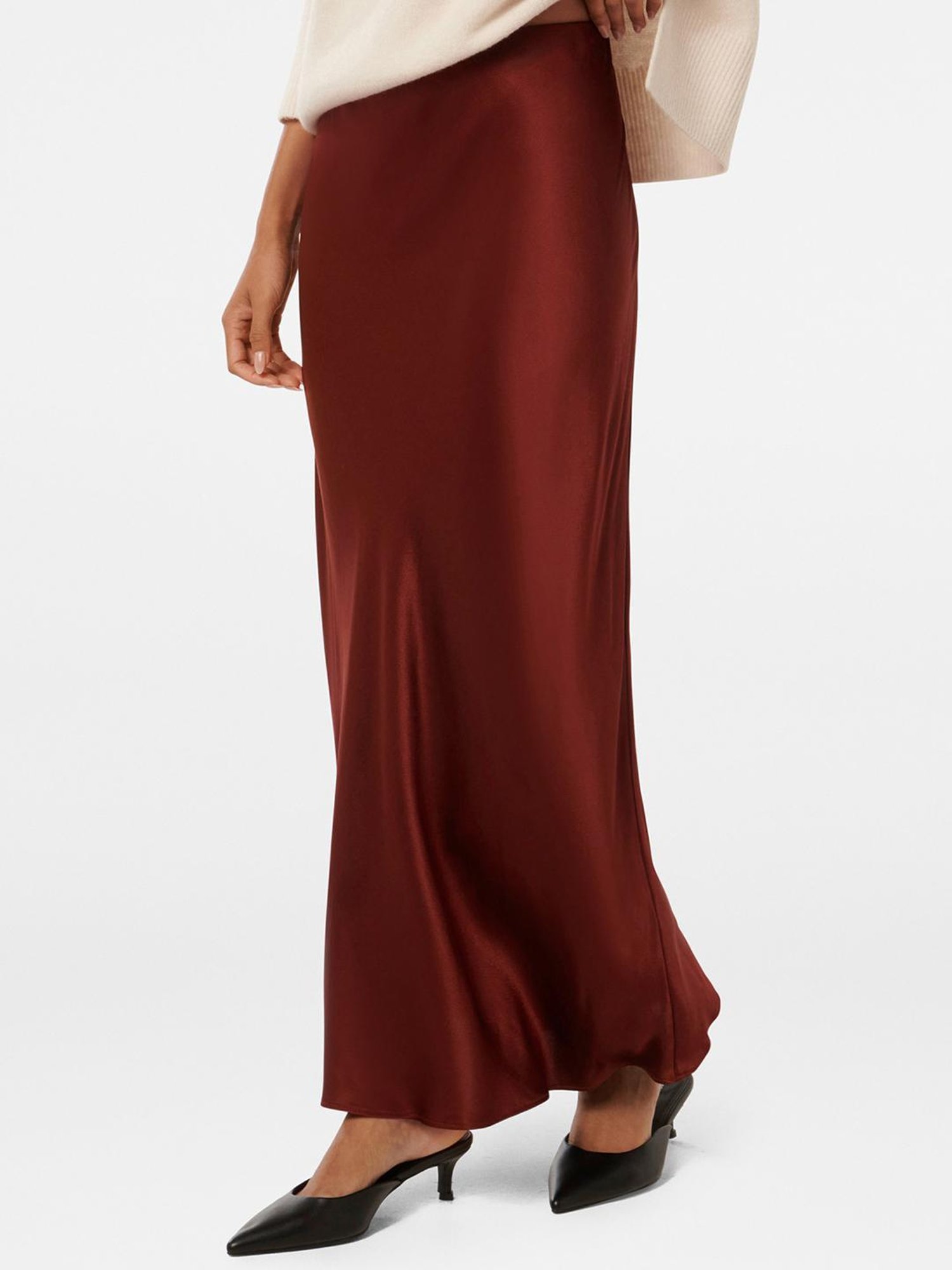 Forever New Prue Petite Satin Bias Midaxi Skirt