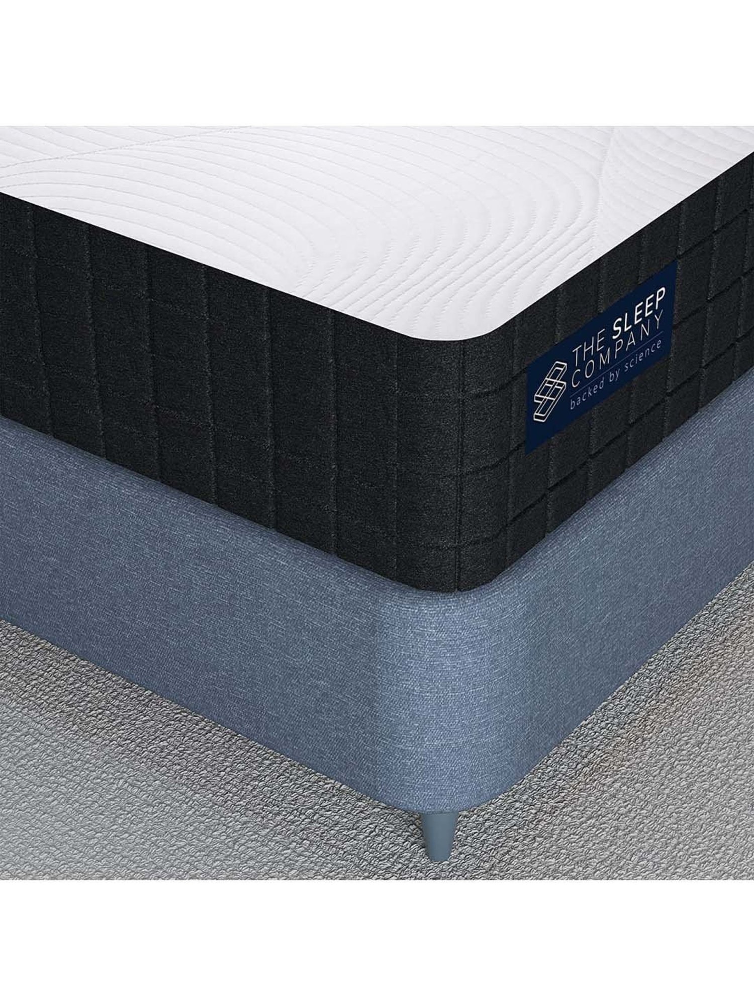 The Sleep Company SmartGRID White Viscose Luxe Hybrid Mattress - Single Size (75 in. L x 36 in.W)