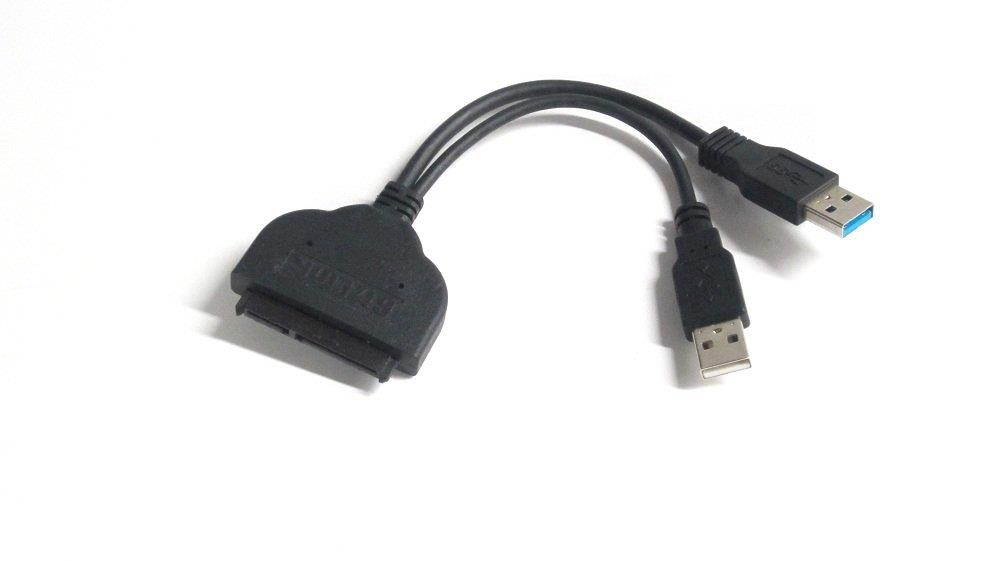 USB 3.0 to SATA 22P 2.5" Hard Disk Driver Adapter with USB Power Cable