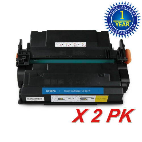 Compatible Toner Cartridge Replacement for HP 87X CF287X Toner (Black, 2-Pack) high yield-18,000 Pages For HP M506 M506n M506dn M506x, LaserJet Pro M501n M501dn, LaserJet MFP M527c M527dn M527f M527z