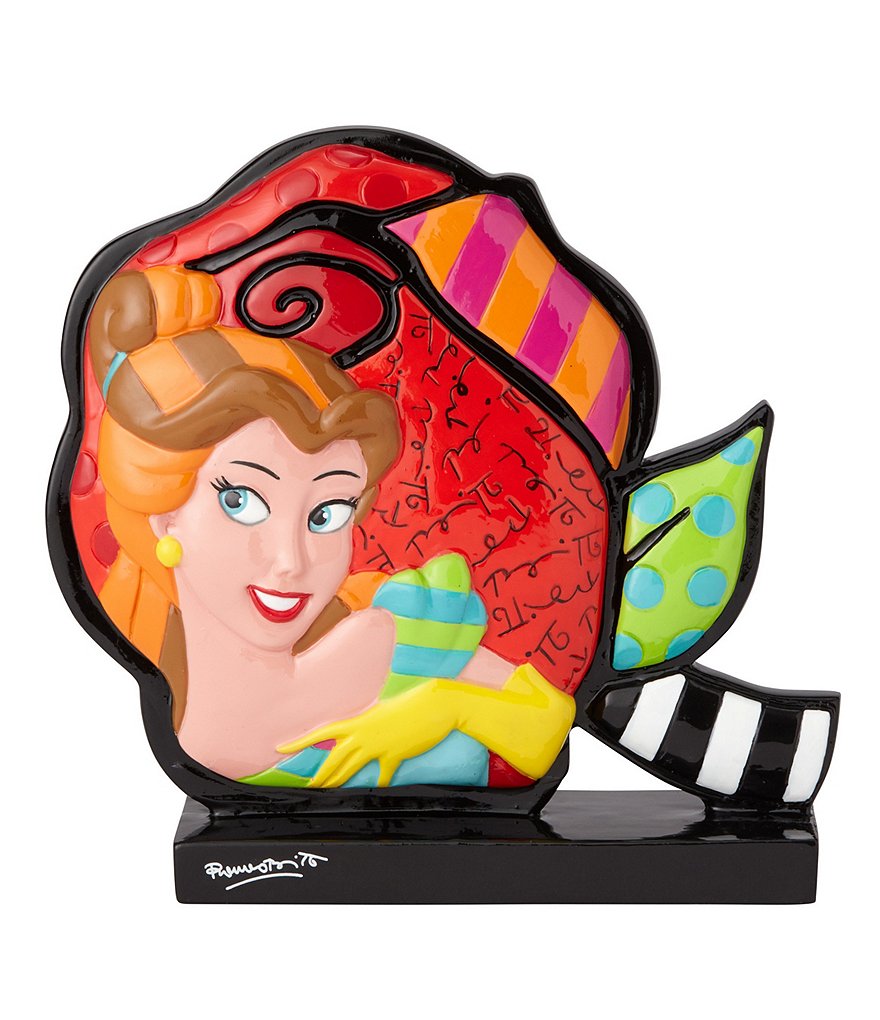 Disney by Britto Beauty and The Beast Enchanted Rose Figurine