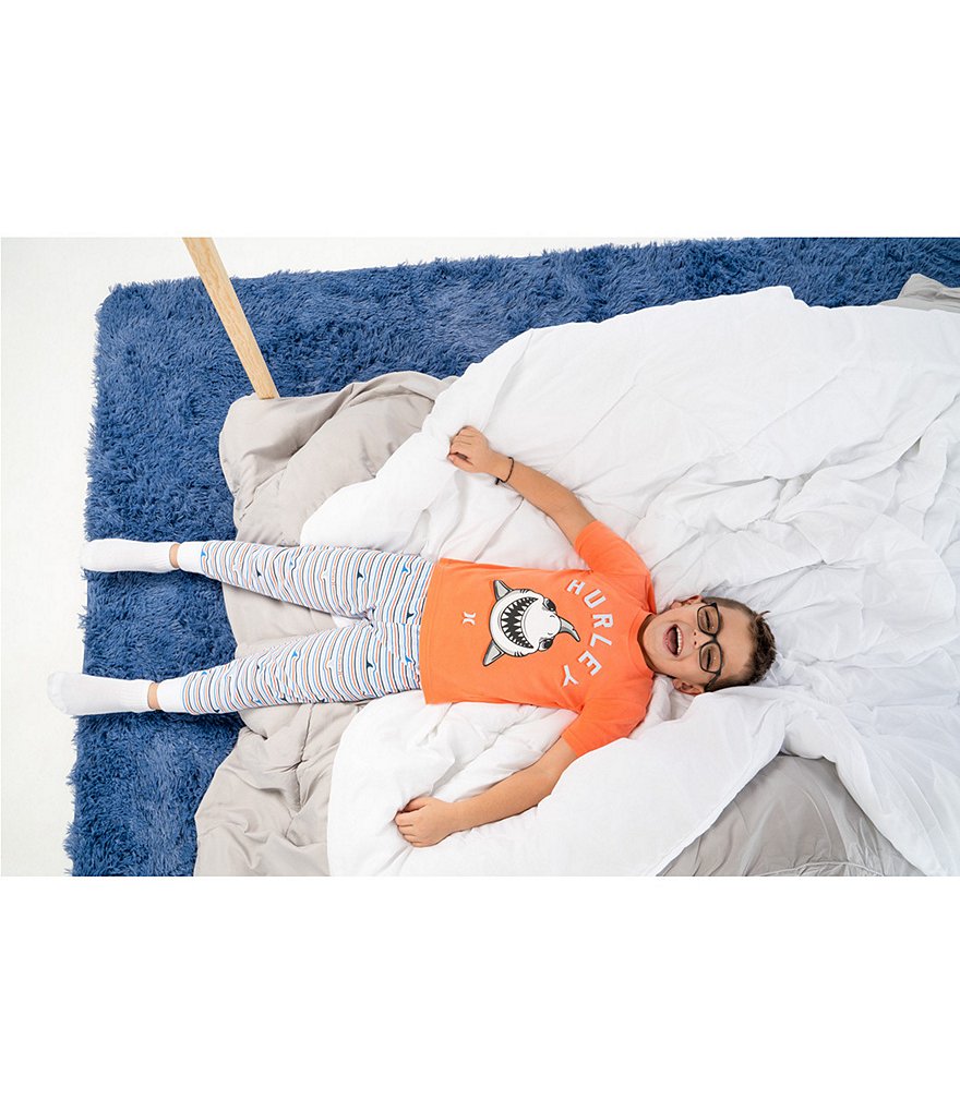 Komar Kids Little/Big Boys 4-16 Sharks 3-Piece Pajamas Set