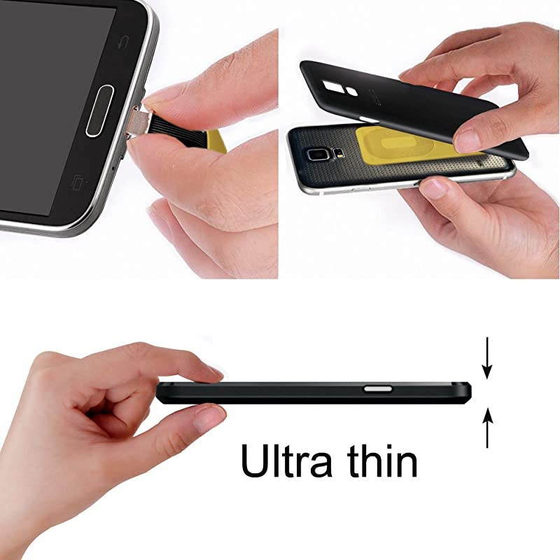 A Qi Wireless Charger Adapter for Samsung Galaxy A02 A01 A10 A10s J7 J8 J6 J3 A7 A8 - LG V10 K10 K20 K40 - LG Stylo 2 3 4 - QI Wireless Adapter Micro USB Connector - QI Wireless Receiver