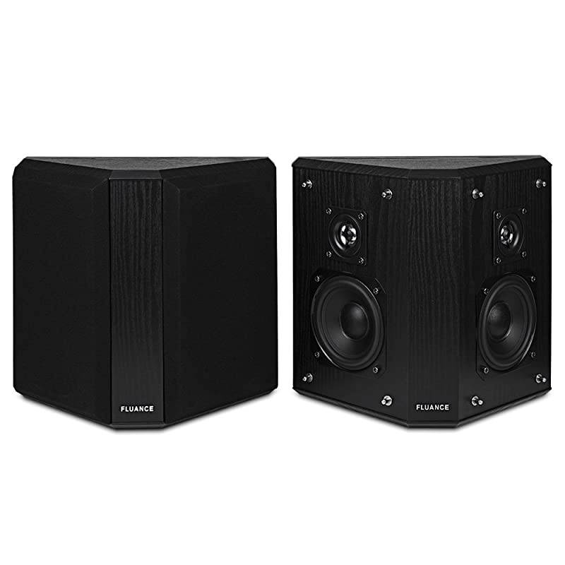 SXBP2 Home Theater Bipolar Surround Sound Speakers Black Ash