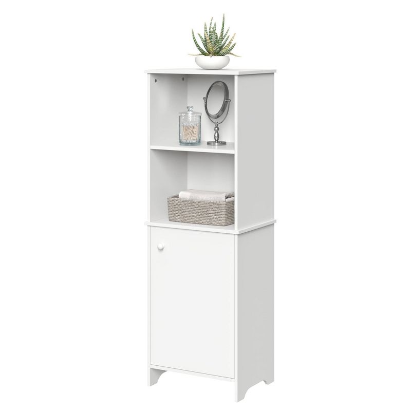 Linen Cabinet with Open Cubbies White - RiverRidge Home