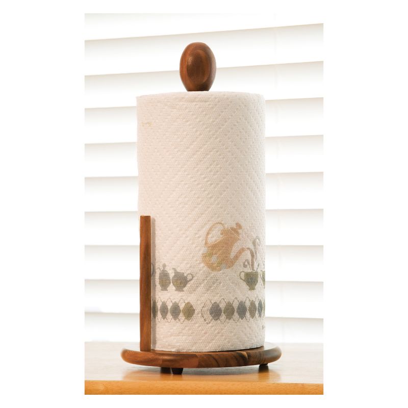 Lipper International Acacia Standing Towel Holder (14.25")