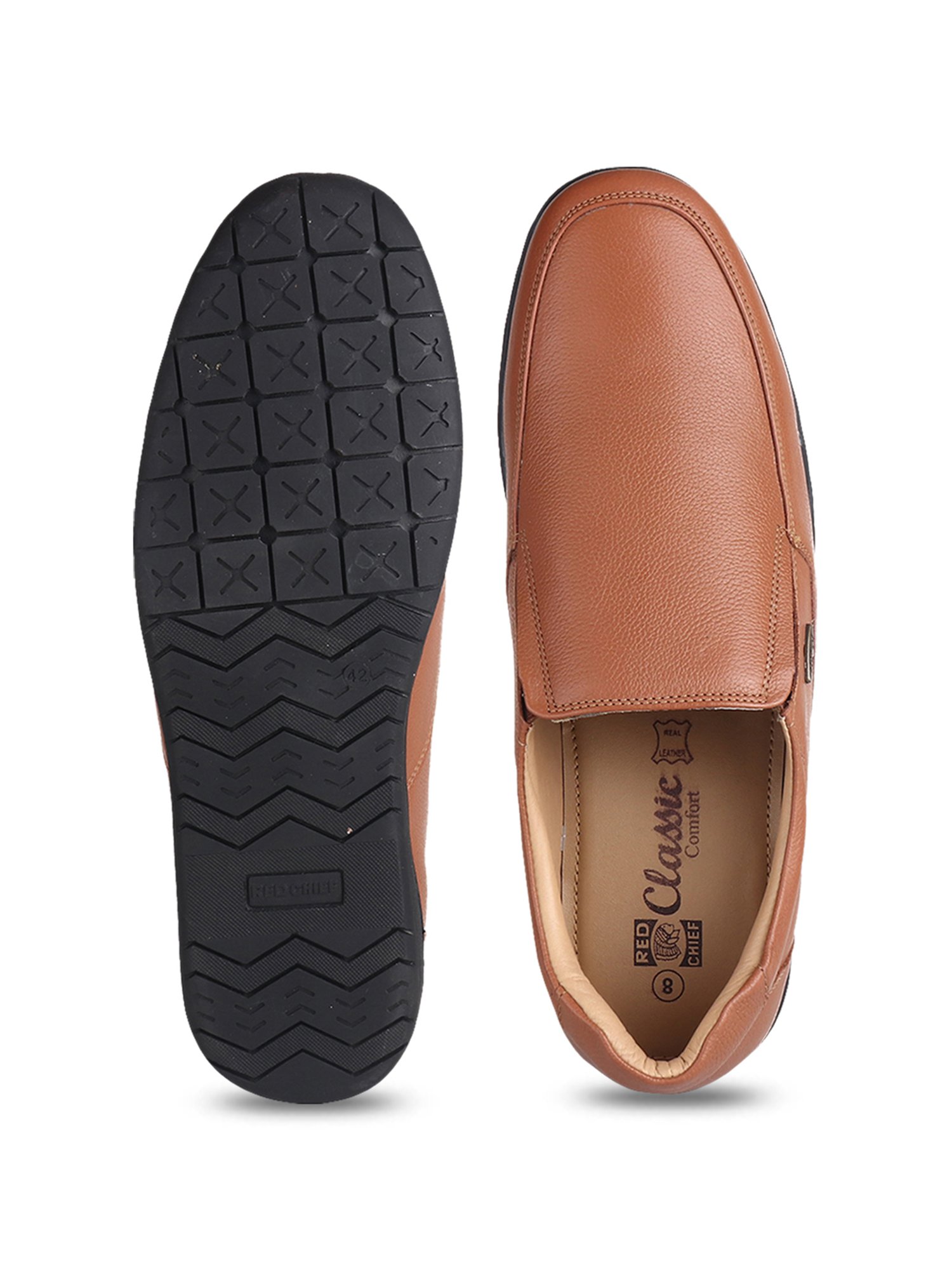 Red Chief Men's Tan Formal Loafers