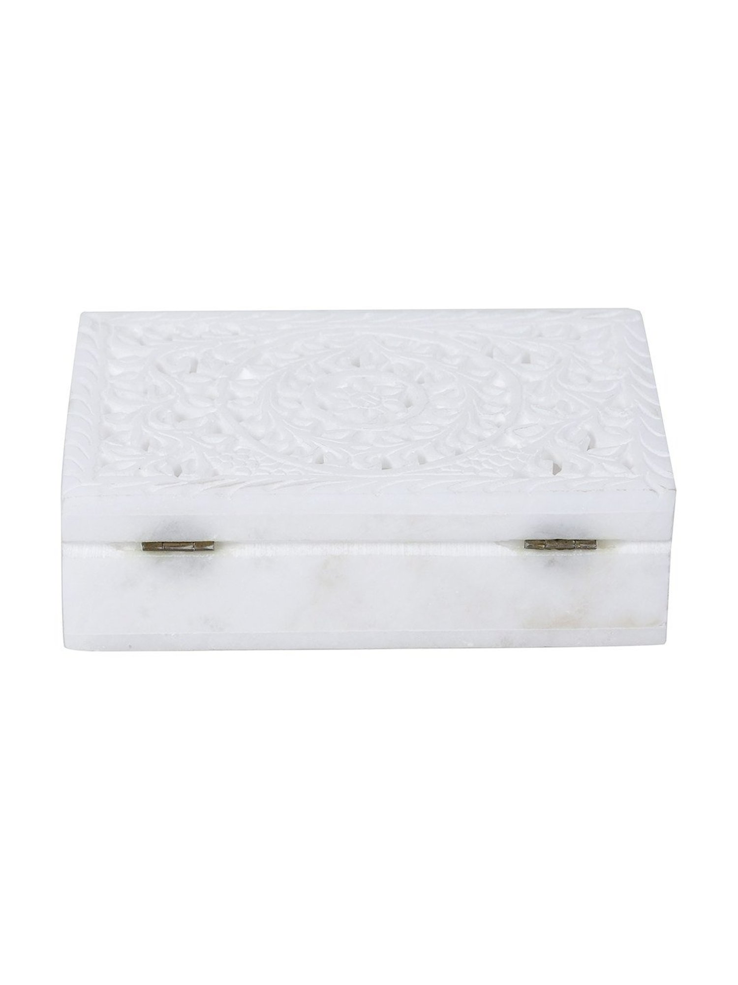 Aapno Rajasthan White Jewellery box