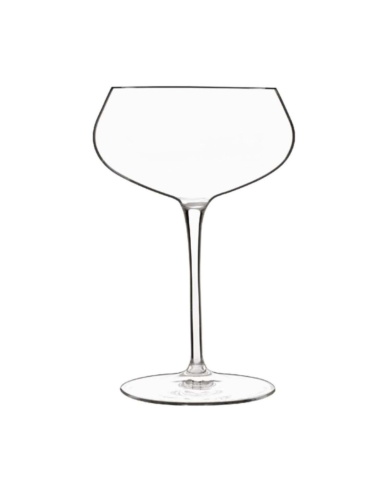 LUIGI BORMIOLI Tentazioni Sparkling Transparent & Golden Glass Wine Tumbler (0.303 L) - Set of 6