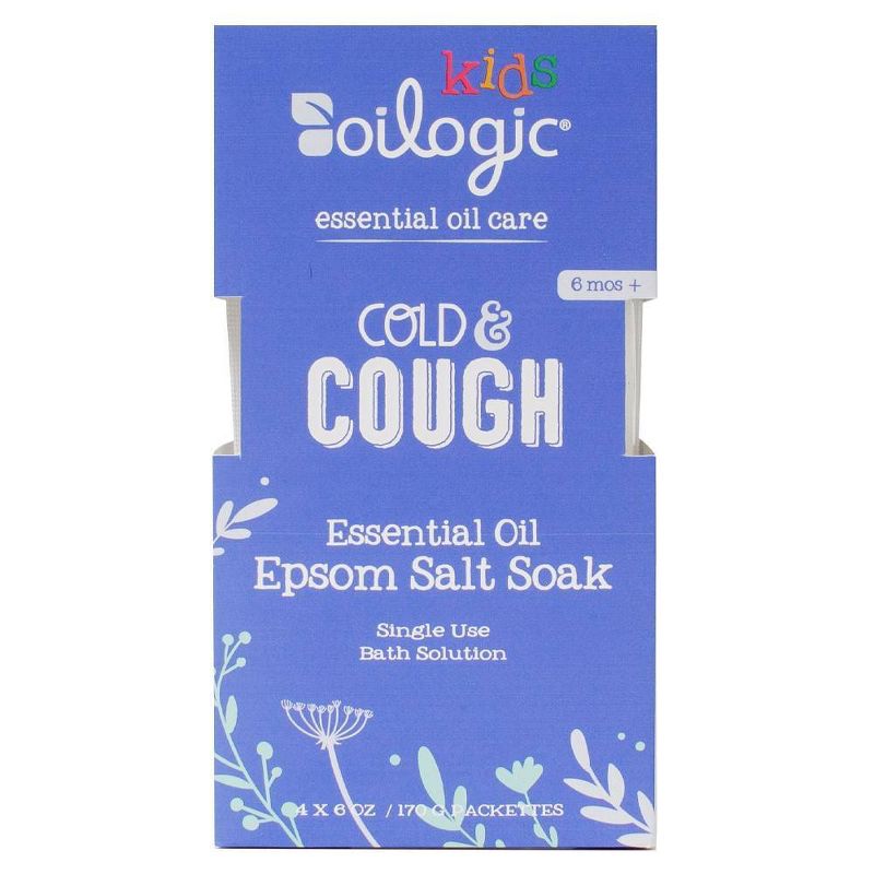 Oilogic Kids Cold & Cough Essential Oil Epsom Salt Soak - 4pk/24oz