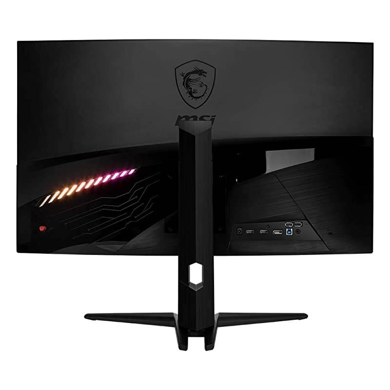 32" Full HD RGB LED Non-Glare Super Narrow Bezel 1ms 2560 x 1440 144Hz Refresh Rate Free Sync Height Adjustable Curved Gaming Monitor (Optix MAG321CQR),Black