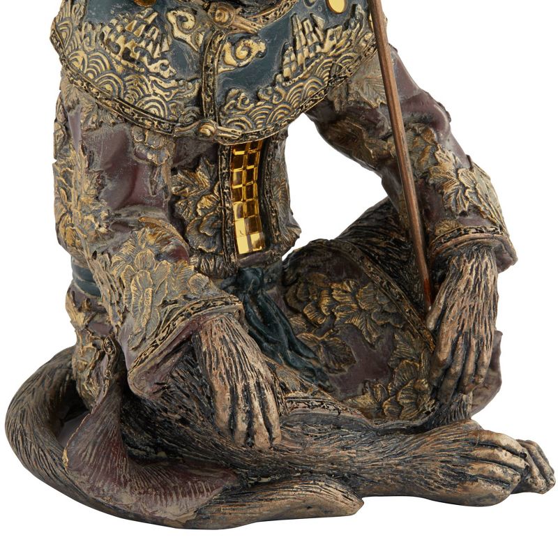 Kensington Hill Tropical Monkey 9 3/4" High Bronze Sculpture