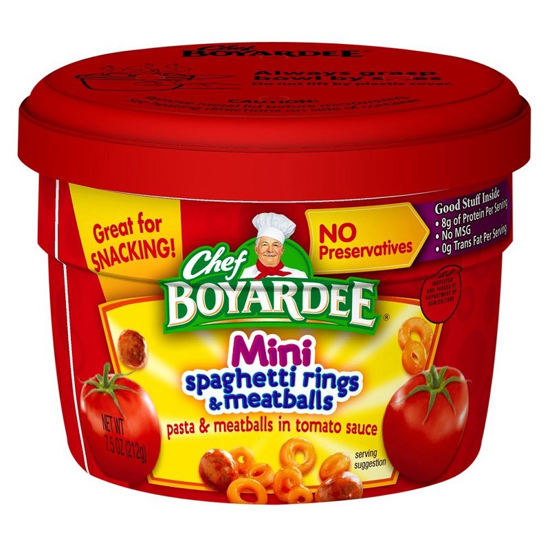 Chef Boyardee Spaghetti Rings and Meatballs Cup 7.5oz