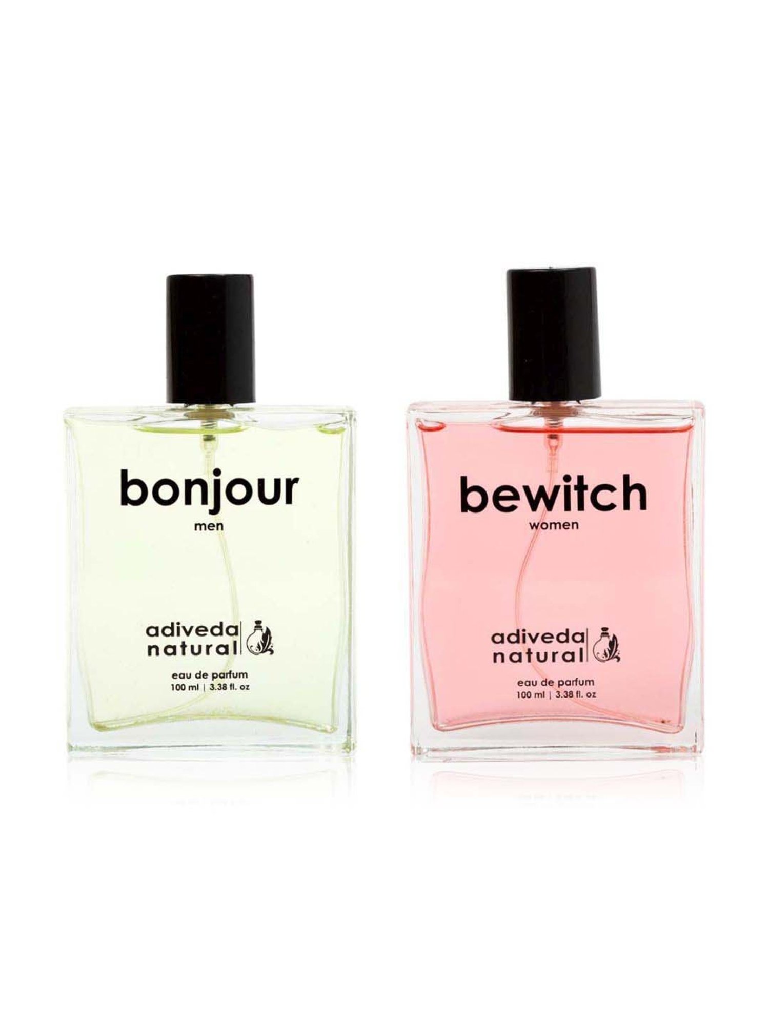 Adiveda Natural Bonjour and Bewitch For Men and Women Perfume Gift Set