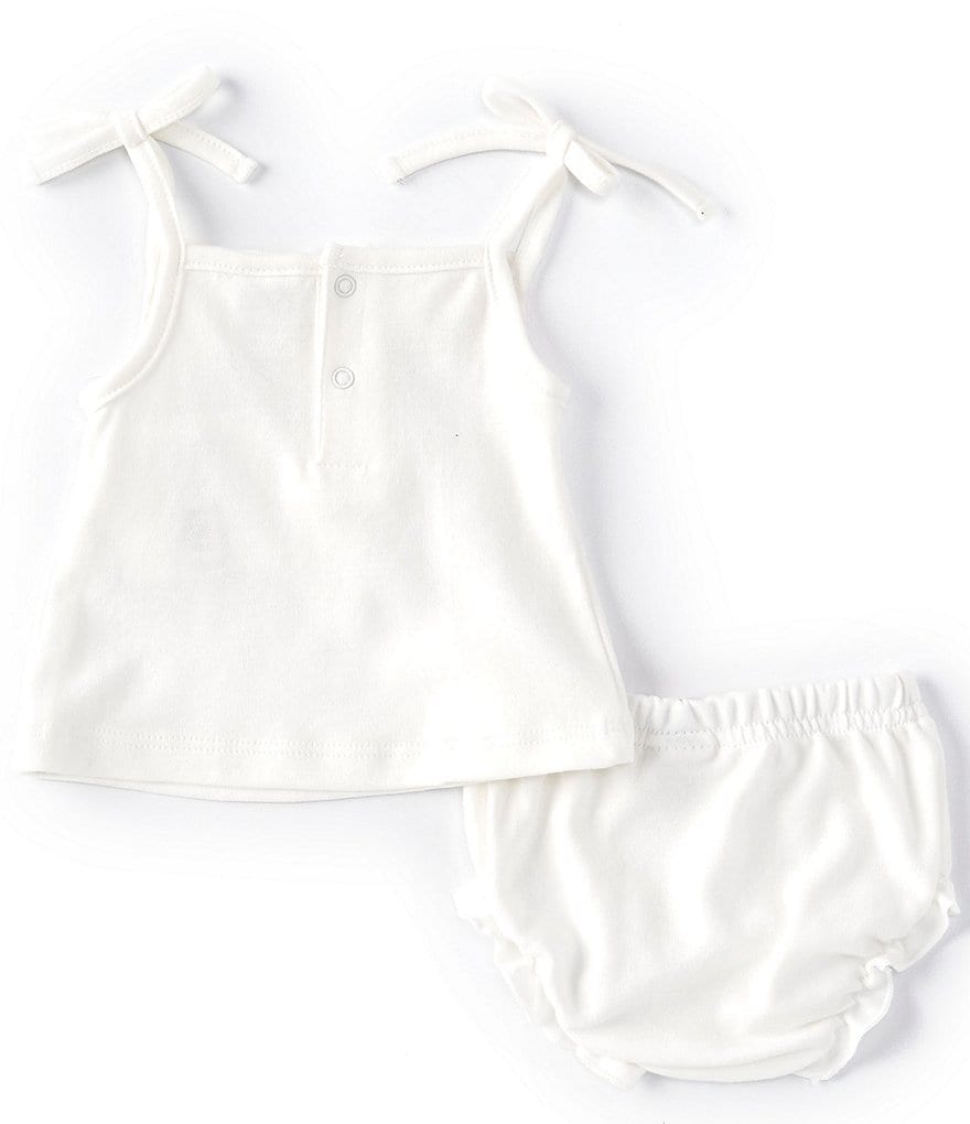 Starting Out Baby Girls Newborn-9 Months Rainbow Smocked Tank Top & Diaper Cover Set