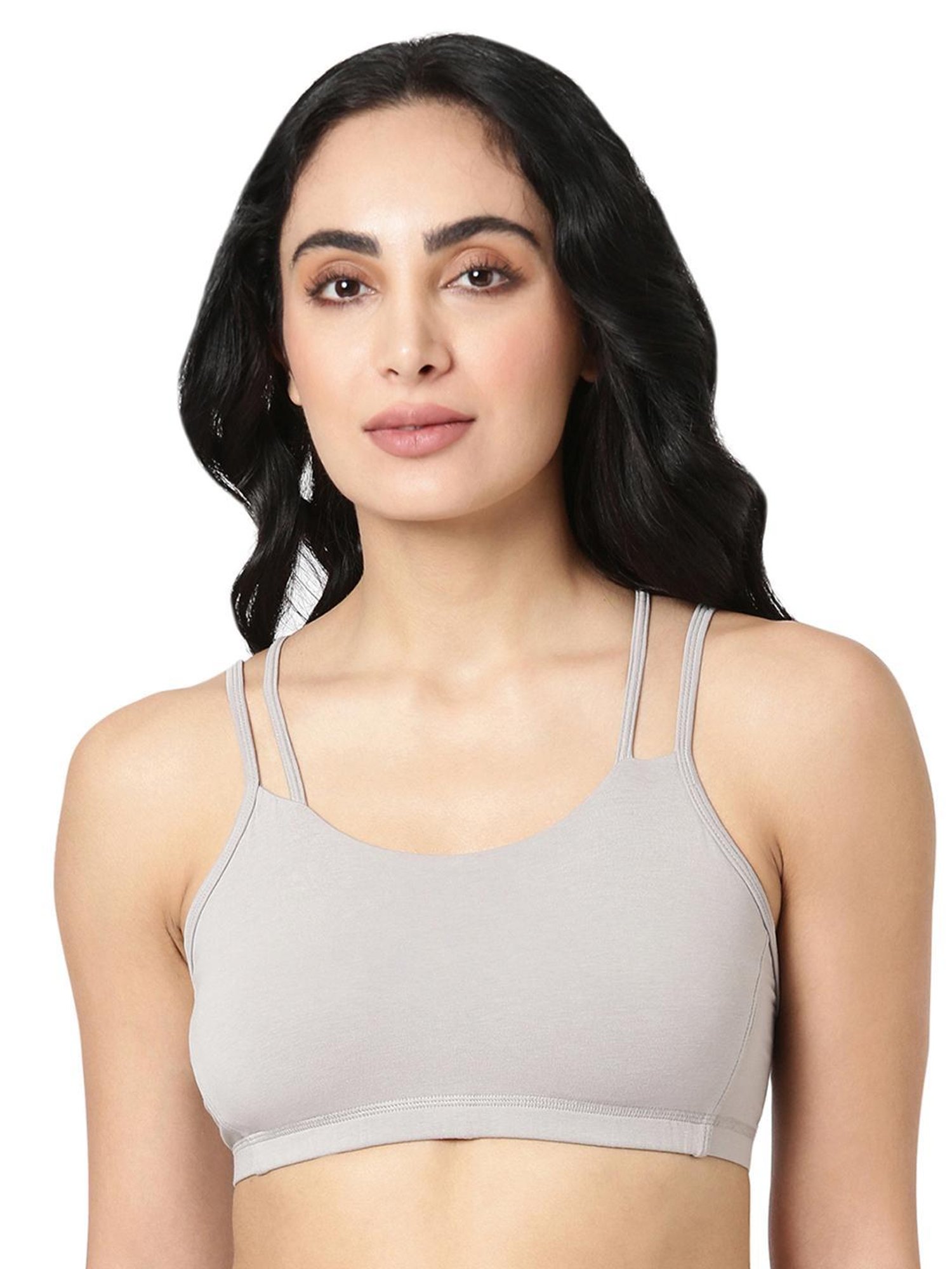 BLOSSOM Grey Full Coverage Beginners Bra