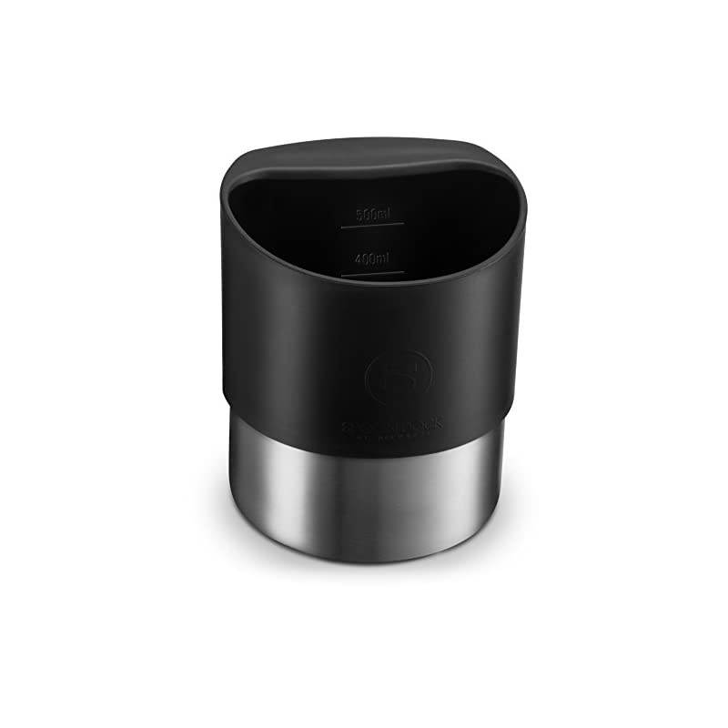 Spoon Rests for Kitchen - Stainless Steel Spoon Dock for Utensils - Cup Hangs on Saucepans, Pots for Preparing, Serving Food Without a Mess - Use as a Measuring Cup, Mix, Pouring (Red)