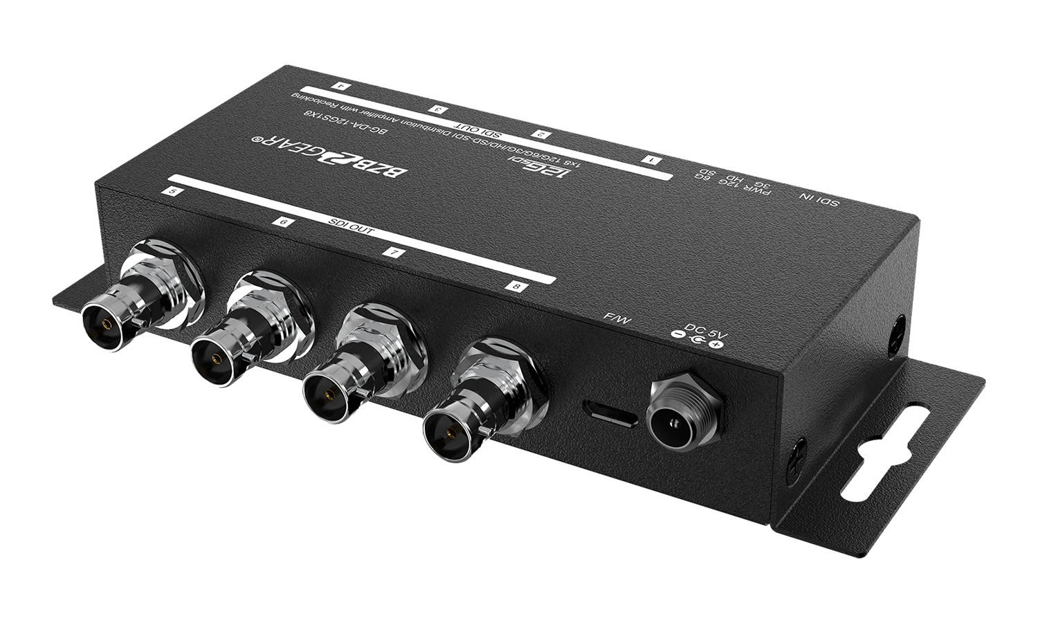 BZBGEAR 12G SDI 1X8 Splitter and Reclocking Distribution Amplifier