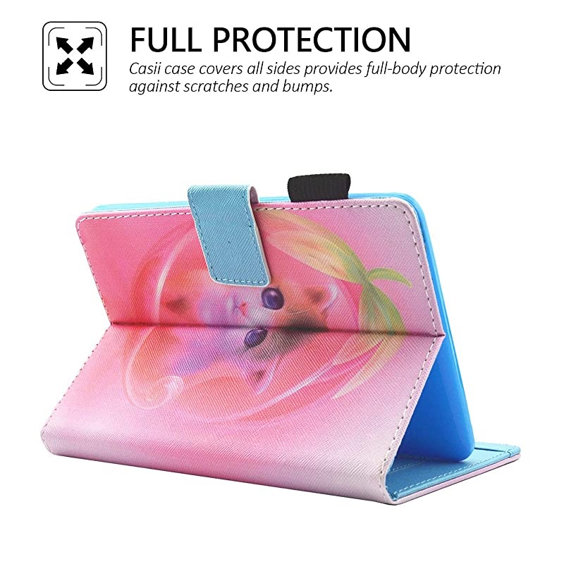 Kindle Paperwhite Case,  Ultra Thin Lightweight Folio Stand Smart Magnetic Cover with Card Slots [Auto Sleep/Wake] for 6.0"  Kindle E-Reader (Fit 2012/2013/2015/2016/2018 Version), Pink Cat