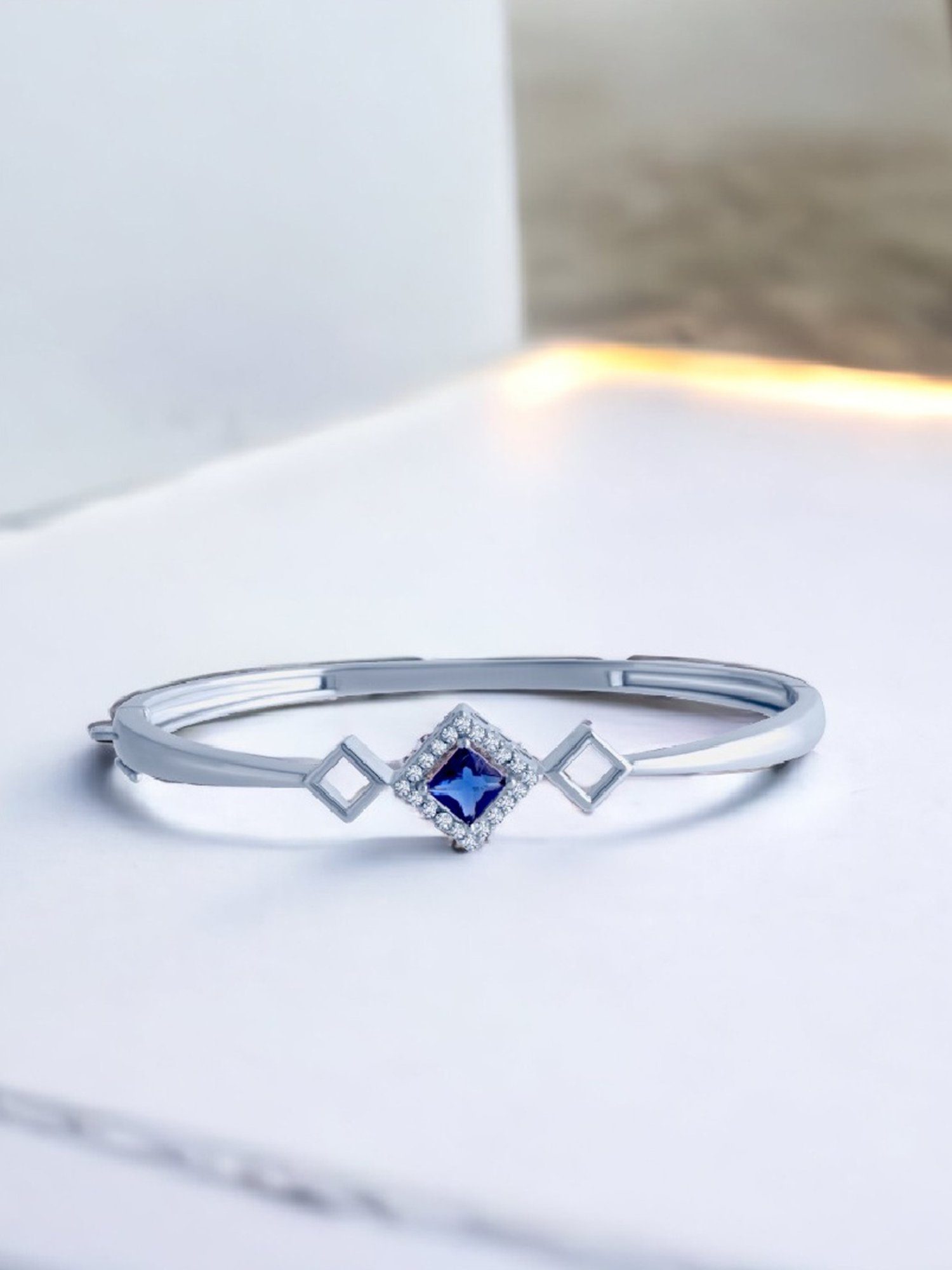 Clara Enzo 92.5 Sterling Silver Swarovski Zirconia Bracelet