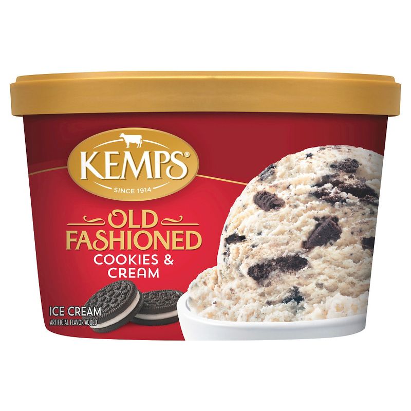 Kemps Cookies & Cream Premium Ice Cream - 48oz