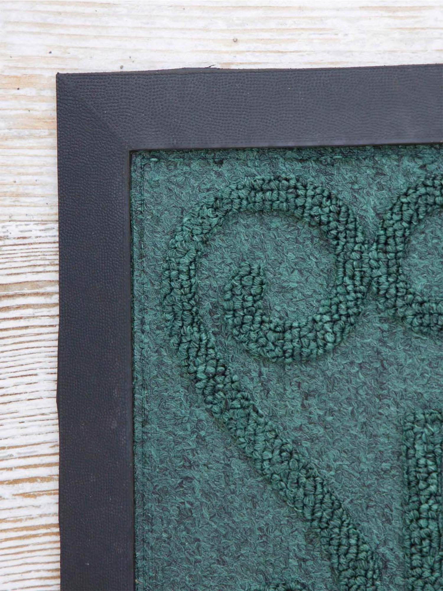 Ariana Green Microfibre Single Happy Feet Outdoor Door Mat - Set of 1