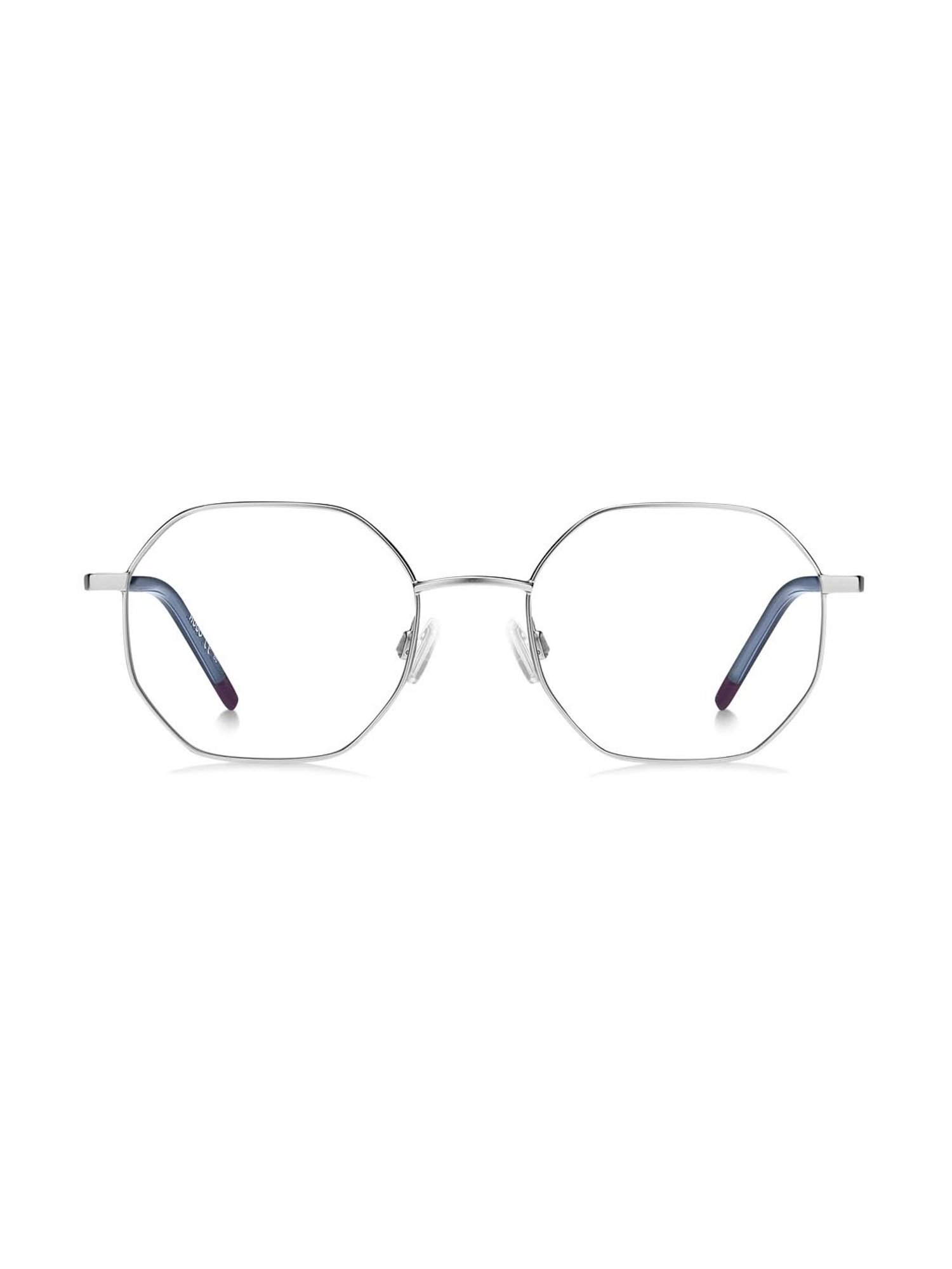 HUGO Silver Geometric Eye Frames for Women