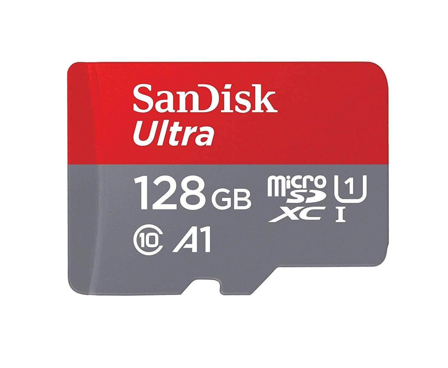 SanDisk 128GB Ultra UHS-I Class 10 Micro SDXC Memory Card works with Motorola Moto X4, G5S Plus, G5S, Z2 Force Edition, E4 Plus, Z2 Play, G5 Plus Phones with Everything but Stromboli (TM) Card Reader