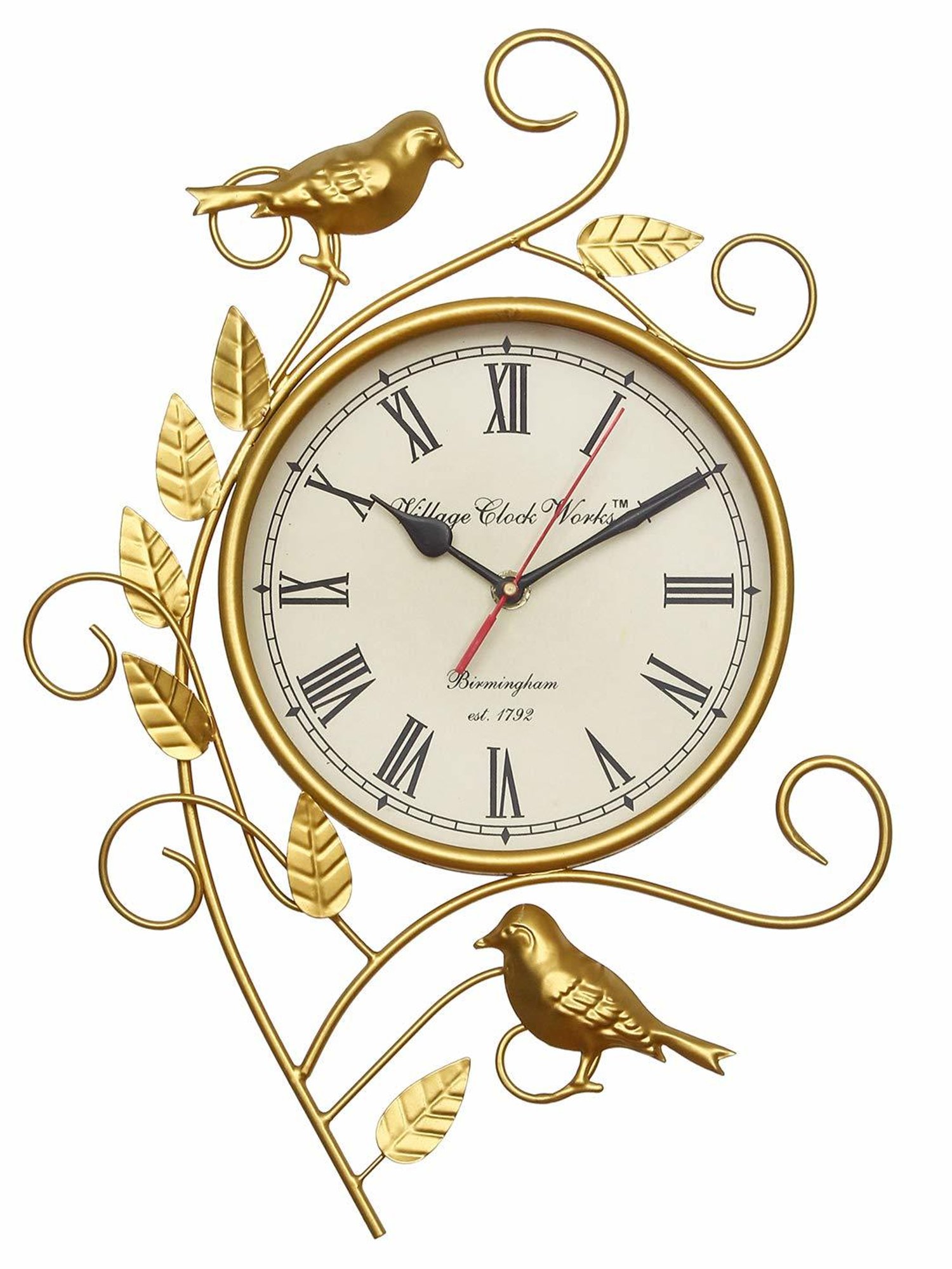 CHRONIKLE Classic Gold Iron Wall Clock