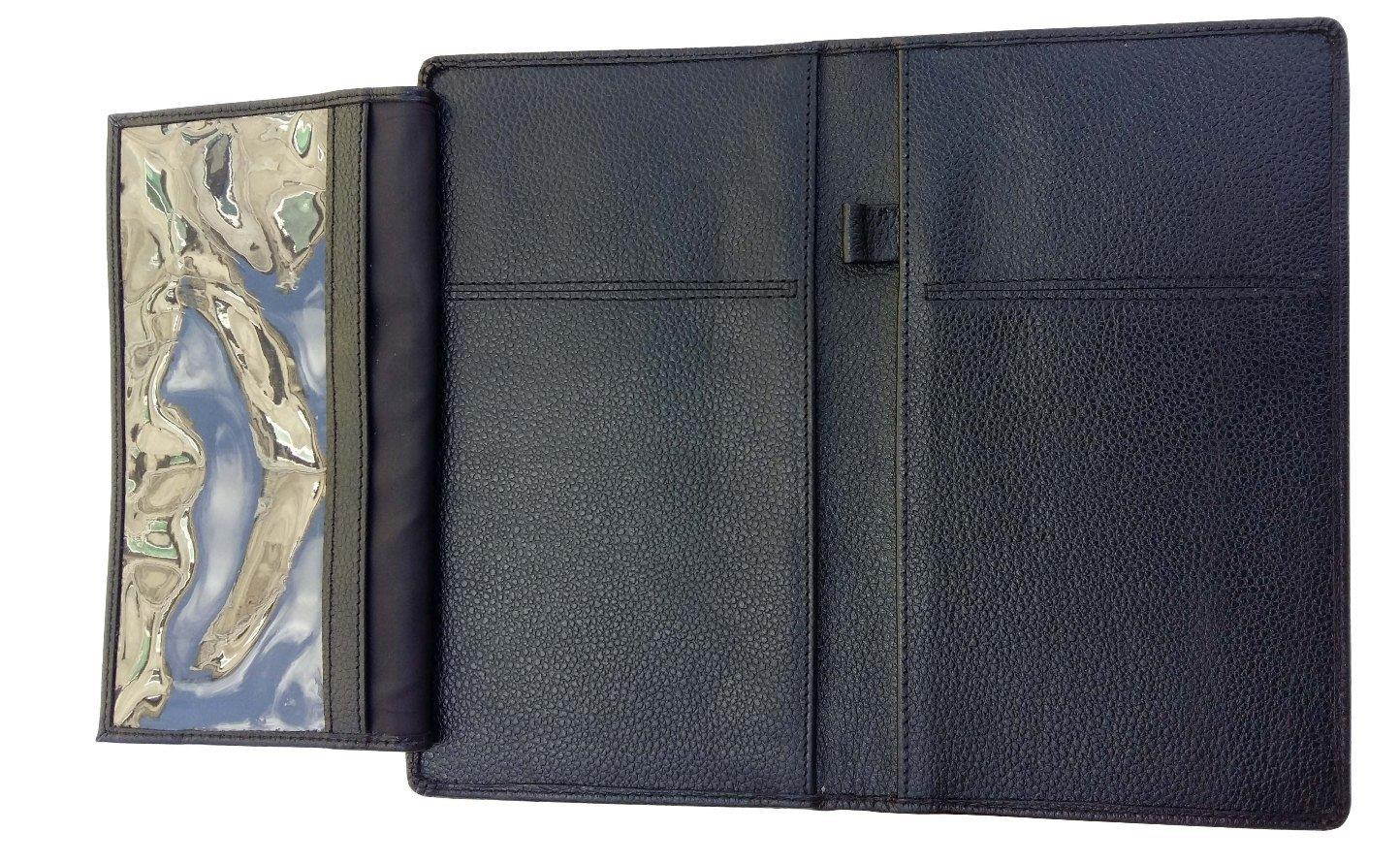 Genuine Leather Waiter Organizer-black