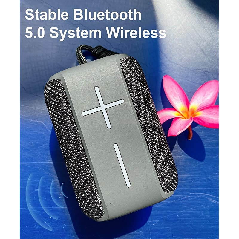 Bluetooth Speaker  Portable Bluetooth Speakers 50 with TWS Pairing for 360&deg; Louder Stereo Sound Builtin Mic Waterproof Portable Wireless Speaker for Shower Pool Party Travel Outdoors