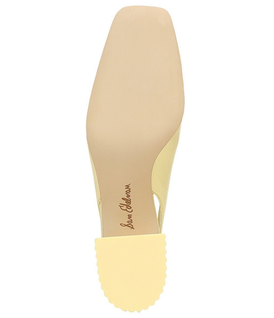 Sam Edelman Toren Leather Sculptural Heel Slingback Pumps