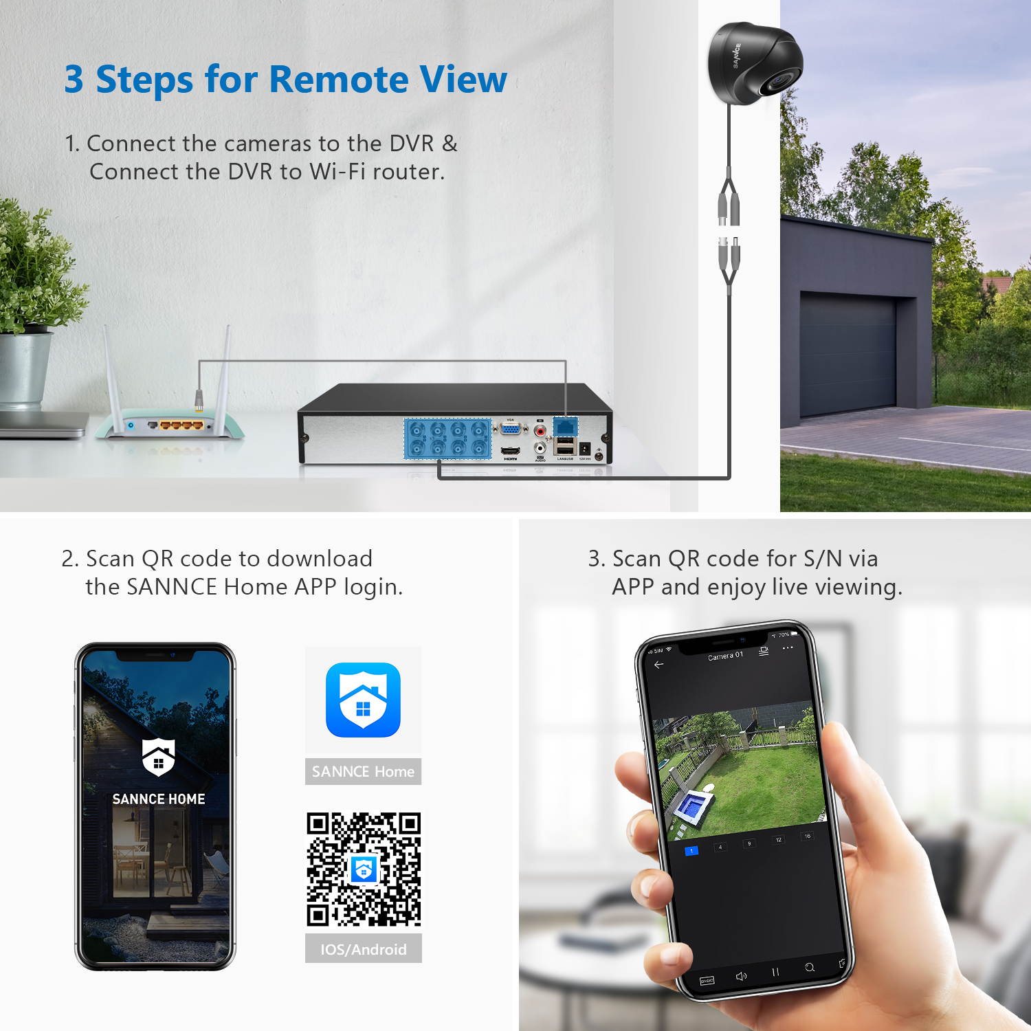 GW Security 16 Channel HD 1920p H.265 Security System with 8TB HDD, (15)* PoE 5MP HD 1920p 2.8-12mm Varifocal Weather Proof IP Cameras, and (1)* 20x Zoom 5MP HD 1920p IP PTZ (Pan-Tilt-Zoom) Camera