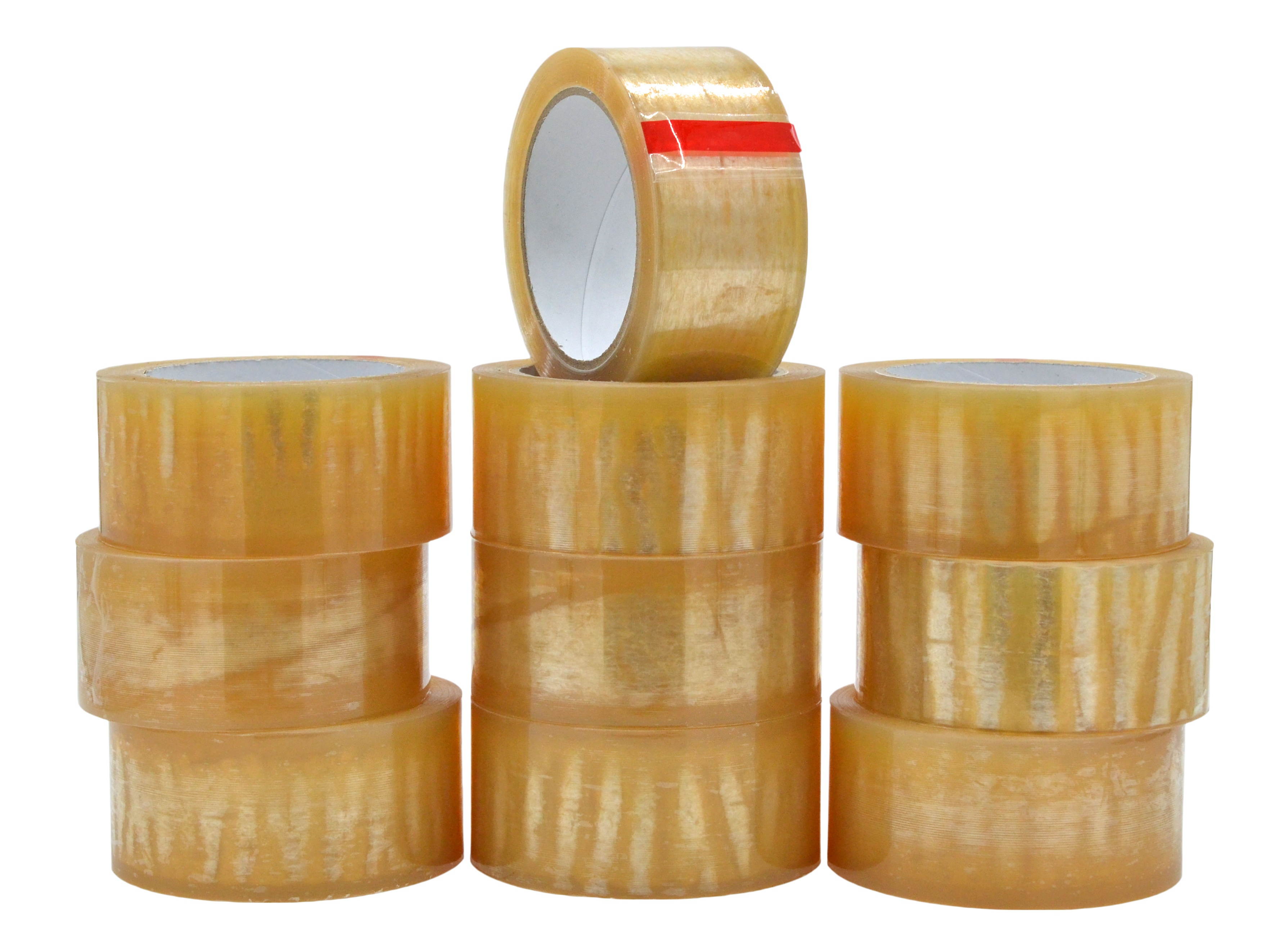 WOD BCST Biodegradable Packaging Tape, Clear, 2 inch x 72 yds (Pack of 10) Cellophane Stationery Eco Friendly Tape for Carton Sealing, Moving, Shipping, & Office