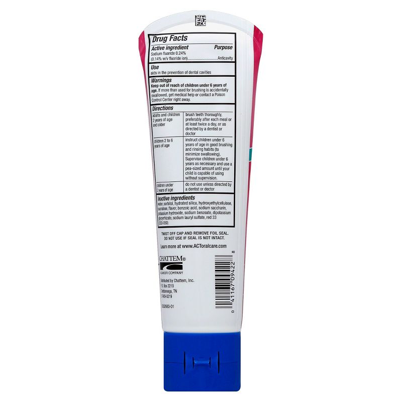 ACT Kids Toothpaste Bubblegum - 4.6oz