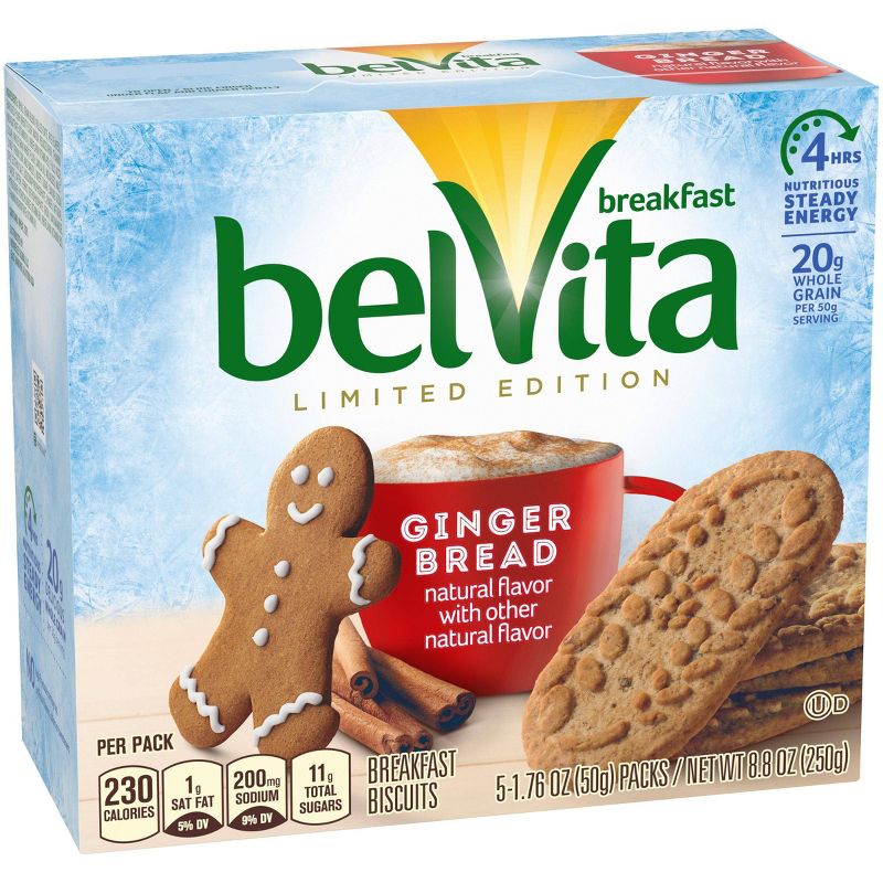belVita Limited Edition Gingerbread Breakfast Biscuits - 5ct
