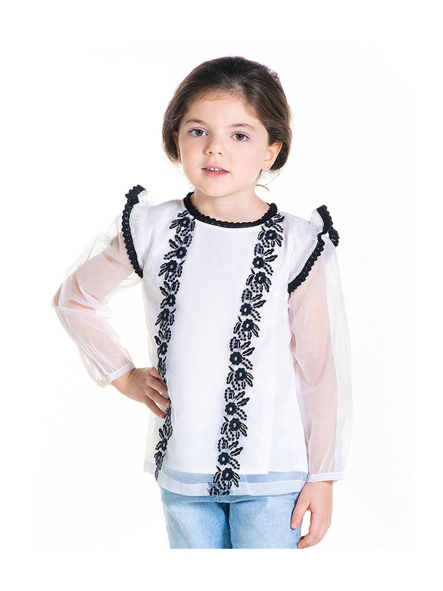 Cutecumber Kids Plum Lace Top