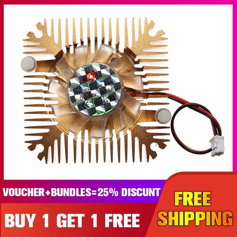 2 Pins 55x55x11mm 12V 0.1A Heat Sink CPU Cooling Fan PC Computer?Buy 1 Get 1 Free? -